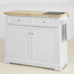 SoBuy FKW84-WN Desserte Sur Roulettes Meuble De Cuisine De Service Rou...