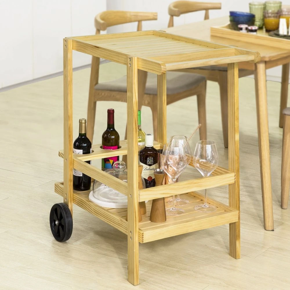 SoBuy® FKW95-N Chariot De Service à Roulettes Chariot De Cuisine En ... 4 SoBuy® FKW95-N Chariot De Service à Roulettes Chariot De Cuisine En ... – Image 4