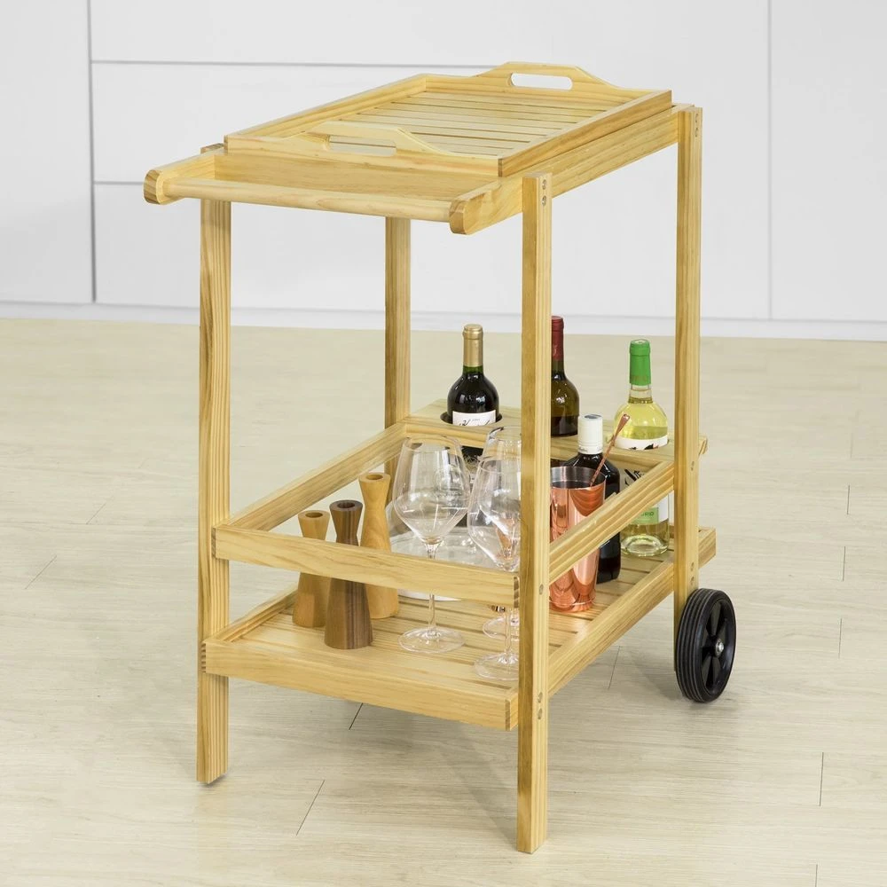 SoBuy® FKW95-N Chariot De Service à Roulettes Chariot De Cuisine En ... 2 SoBuy® FKW95-N Chariot De Service à Roulettes Chariot De Cuisine En ... – Image 2