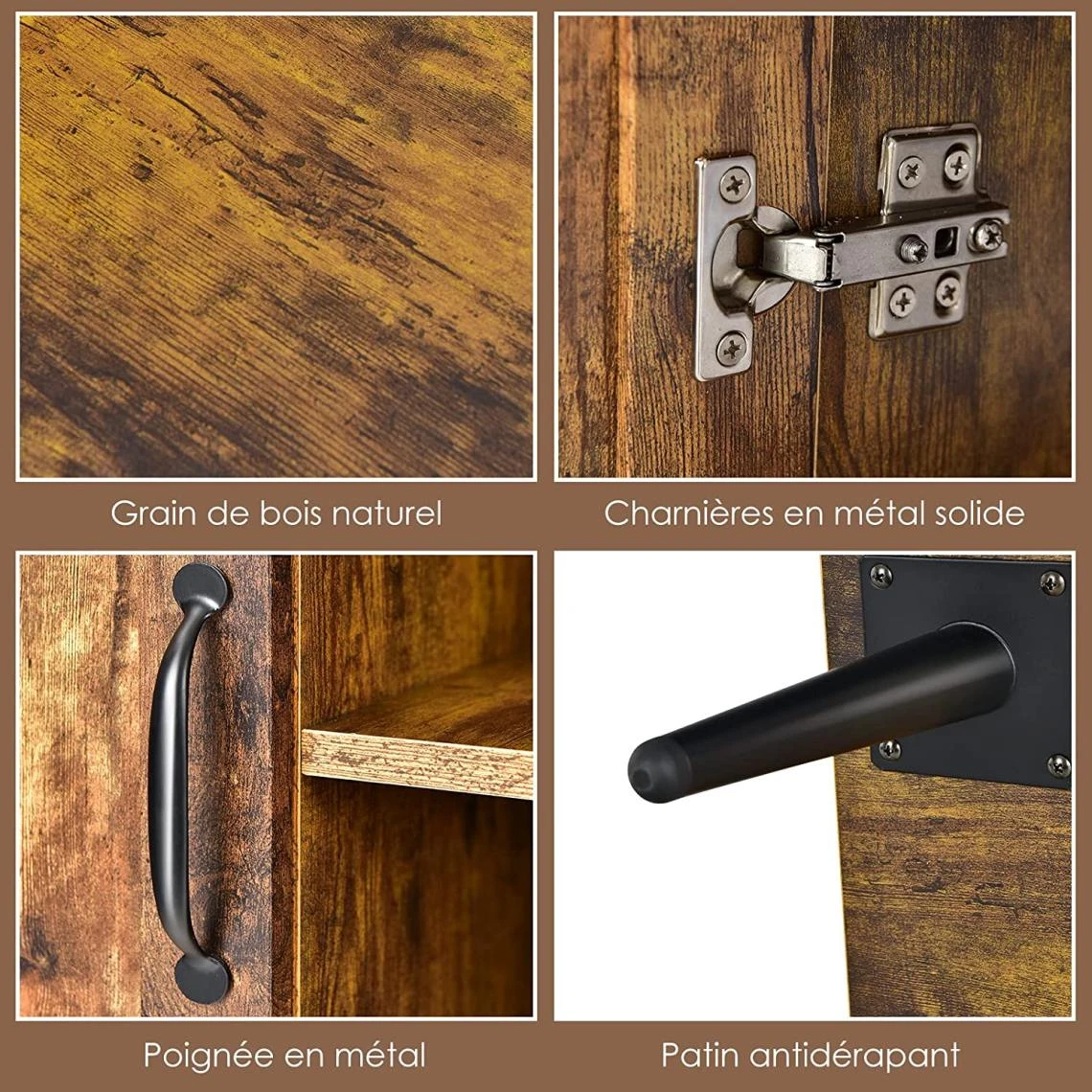 GIANTEX Meuble De Rangement, Buffet De Cuisine, Avec Etagères Réglab... 2 GIANTEX Meuble De Rangement, Buffet De Cuisine, Avec Etagères Réglab... - Image 2