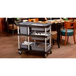 Bcelec GX-032E Chariot De Débarrassage Et Dressage, Desserte De Cuisine, Ser... -Pegane Shop gx 032e chariot de debarrassage et dressage desserte de cuisine servante 3 etages avec freins 104x46x91cm 12038986 31906680 1140x1140