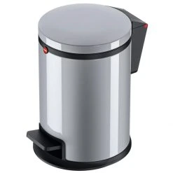 Hailo Poubelle à Pédale Pure Taille S 3 L Argenté 0504-020