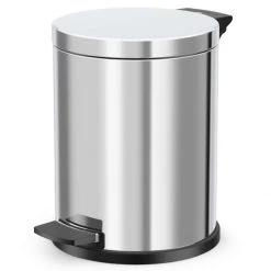 Hailo Poubelle à Pédale Solid M 12 L Inox Avec Bac Intérieur Galvan...