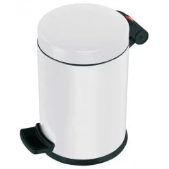 Hailo Poubelle à Pédale Solid S 4 L Blanc