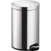 Helit Poubelle à Pédale 'the Silent', 12 Litres, Argent ()