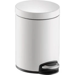Helit Poubelle à Pédale 'the Silent', 20 Litres, Blanc ()