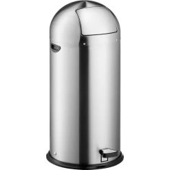Helit Poubelle à Pédale 'the Step Dome', 52 Litres, Argent ()