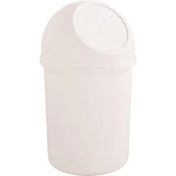 Helit Poubelle 'the Flip', 6 Litres, Blanc ()
