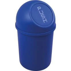Helit Poubelle 'the Flip', 6 Litres, Bleu ()