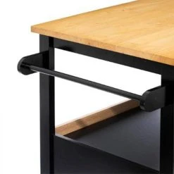 Pp No Name Ilot De Cuisine Rangement 108cm Naturel & Noir -Pegane Shop ilot de cuisine rangement 108cm naturel et noir 10637766 27679392 1140x1140