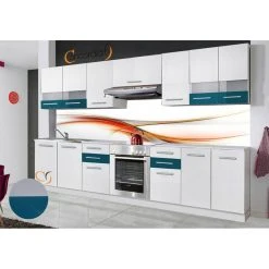 Hucoco IONA - Cuisine Complète Linéaire 3 M 9 Pcs + Plan De Travail INCLUS ...