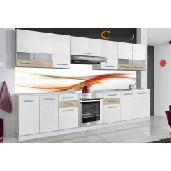 Hucoco IONA - Cuisine Complète Linéaire L 3 M 9 Pcs + Plan De Travail INCLU...