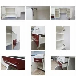 Hucoco IONA - Cuisine Complète Linéaire L 3 M 9 Pcs + Plan De Travail INCLU... -Pegane Shop iona cuisine complete lineaire l 3 m 9 pcs plan de travail inclus ensemble meubles armoires cuisine ensemble de cuisine blancsonoma 10511836 27244874 1140x1140