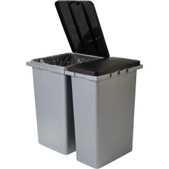 Iris Ohyama, Lot De 2 Poubelles Pour
