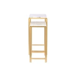 Jeu De 2 Tables DKD Home Decor 33 X 33 X 70 Cm Doré Métal Blanc Marb... 6 Jeu De 2 Tables DKD Home Decor 33 X 33 X 70 Cm Doré Métal Blanc Marb... -Pegane Shop jeu de 2 tables dkd home decor 33 x 33 x 70 cm dore metal blanc marbre 14108352 39303468 1140x1140