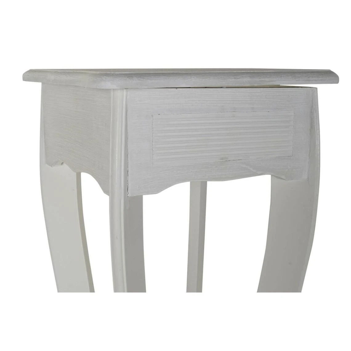 Jeu De 2 Tables DKD Home Decor Blanc Bois MDF (30 X 30 X 76,5 Cm) 4 Jeu De 2 Tables DKD Home Decor Blanc Bois MDF (30 X 30 X 76,5 Cm) – Image 4