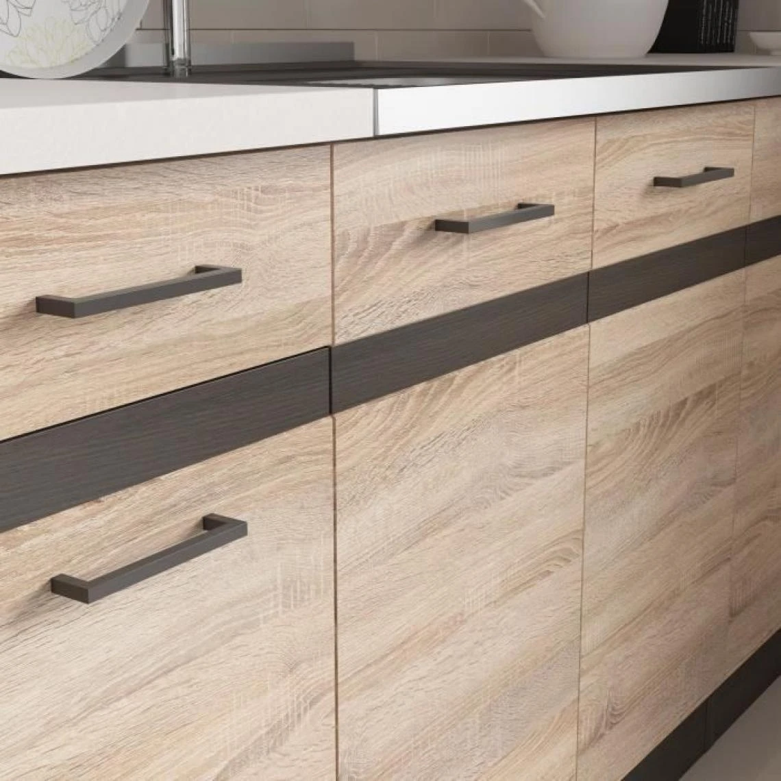 CSTORE JUNONA Cuisine D'angle Complete Avec éclairage LED Et Plan De Travail... 4 CSTORE JUNONA Cuisine D'angle Complete Avec éclairage LED Et Plan De Travail... - Image 4