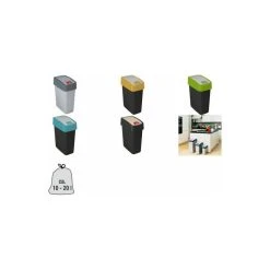 Keeeper Poubelle 'magne', 10 Litres, Anthracite / Bleu ()