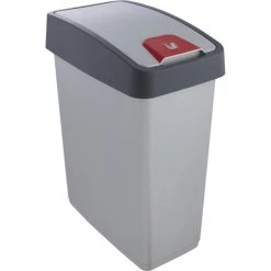 Keeeper Poubelle 'magne', 25 Litres, Argent / Gris ()