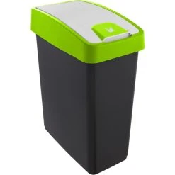 Keeeper Poubelle 'magne', 25 Litres, Graphite / Vert ()