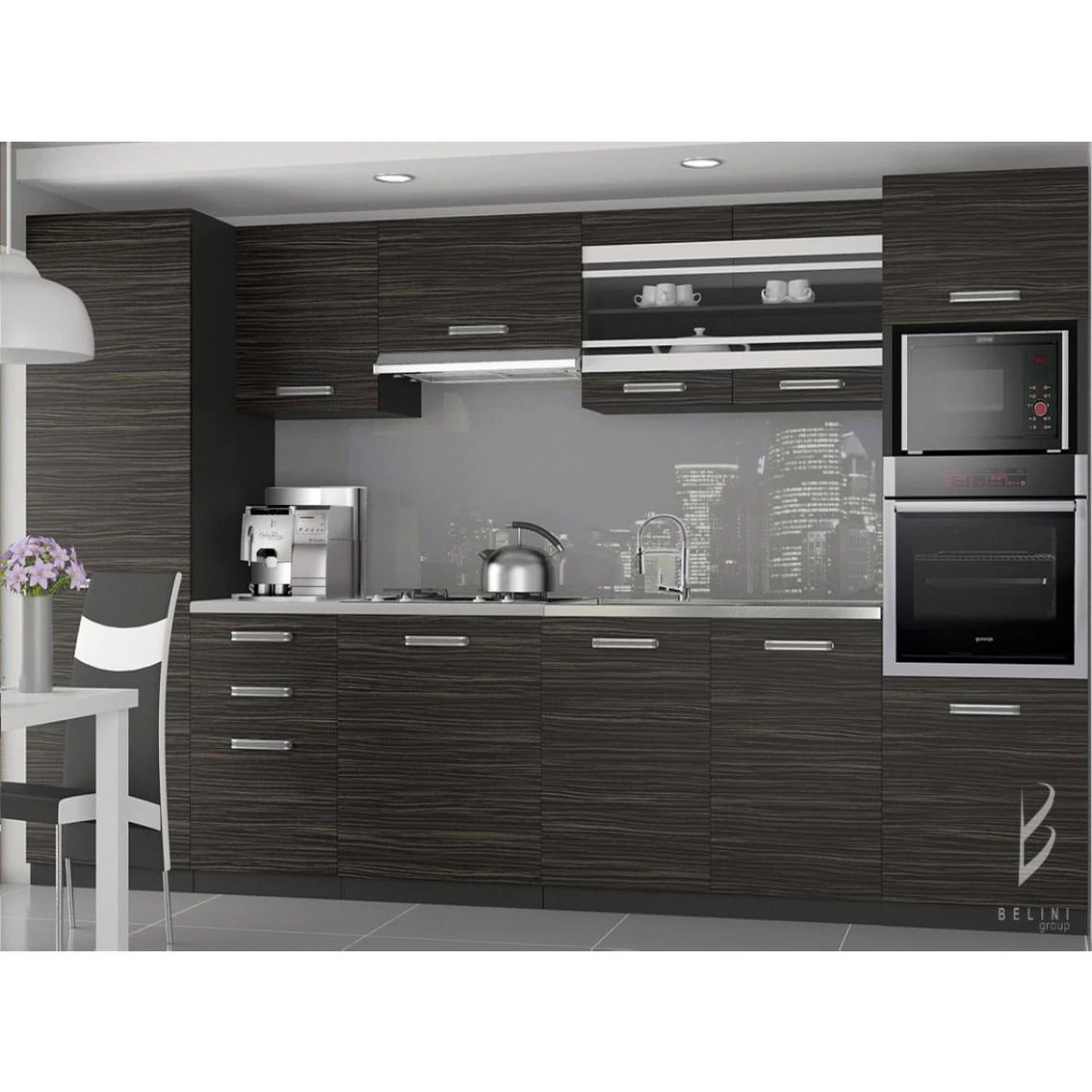 Hucoco KNOX - Cuisine Complète Modulaire + Linéaire L 300cm 8 Pcs - Plan De... 1 Hucoco KNOX - Cuisine Complète Modulaire + Linéaire L 300cm 8 Pcs - Plan De...