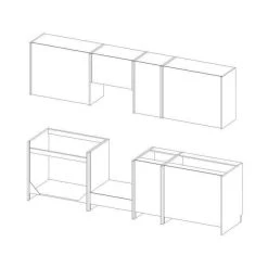 SANS MARQUE LASSEN Cuisine Complete L 260 Cm - Décor Chene Clair Sonoma 9 SANS MARQUE LASSEN Cuisine Complete L 260 Cm - Décor Chene Clair Sonoma -Pegane Shop lassen cuisine complete l 260 cm decor chene clair sonoma 13072276 35508854 1140x1140