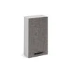 Webmarketpoint Élément Mural De Cuisine Gris Béton 1 Porte Cm 30x32xH 72