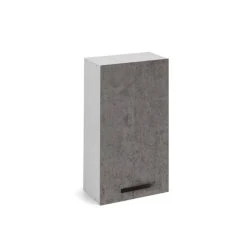 Webmarketpoint Élément Mural De Cuisine Gris Béton 1 Porte Cm 30x32xH 72