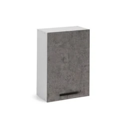 Webmarketpoint Élément Mural De Cuisine Gris Béton 1 Porte Cm 40x32xH 72