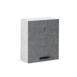 Webmarketpoint Élément Mural De Cuisine Gris Béton 1 Porte Cm 60x32xH 72