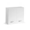 Webmarketpoint Élément Mural Modulable Pour Cuisine Frêne Blanc 2 Portes Cm 80x32x...