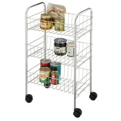 Wenko Desserte à Roulettes Florence 3 Bacs -Pegane Shop m30004372362 1