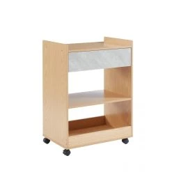 Baita MAKOA01 Desserte De Cuisine Couleur Bois Et Béton Desserte à Roulett...