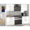 Hucoco MELIOR - Cuisine Complète Modulaire Linéaire L 120cm 4 Pcs - Plan De...