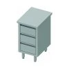 Materiel Chr Pro Meuble Bas Cuisine Inox Avec 3 Tiroirs - Gamme 800 - Stalgast - In...