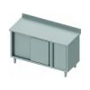 Materiel Chr Pro Meuble Bas Inox - Dosseret - Porte Battante à Droite & Coulissante - ...