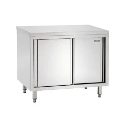 Meuble Bas Inox - Porte Coulissante - Gamme 700 - Bartscher - Inox... -Pegane Shop meuble bas inox porte coulissante gamme 700 bartscher 1