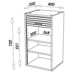 Simmob Meuble Cuisine Alu Bicolore 40 Cm H 72 Cm - Coloris: Blanc 7 Simmob Meuble Cuisine Alu Bicolore 40 Cm H 72 Cm - Coloris: Blanc -Pegane Shop meuble cuisine alu bicolore 40 cm h 72 cm coloris blanc 8351161 21204411 1140x1140