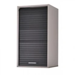 Simmob Meuble Cuisine Alu Bicolore 40 Cm H 72 Cm - Coloris: Noir