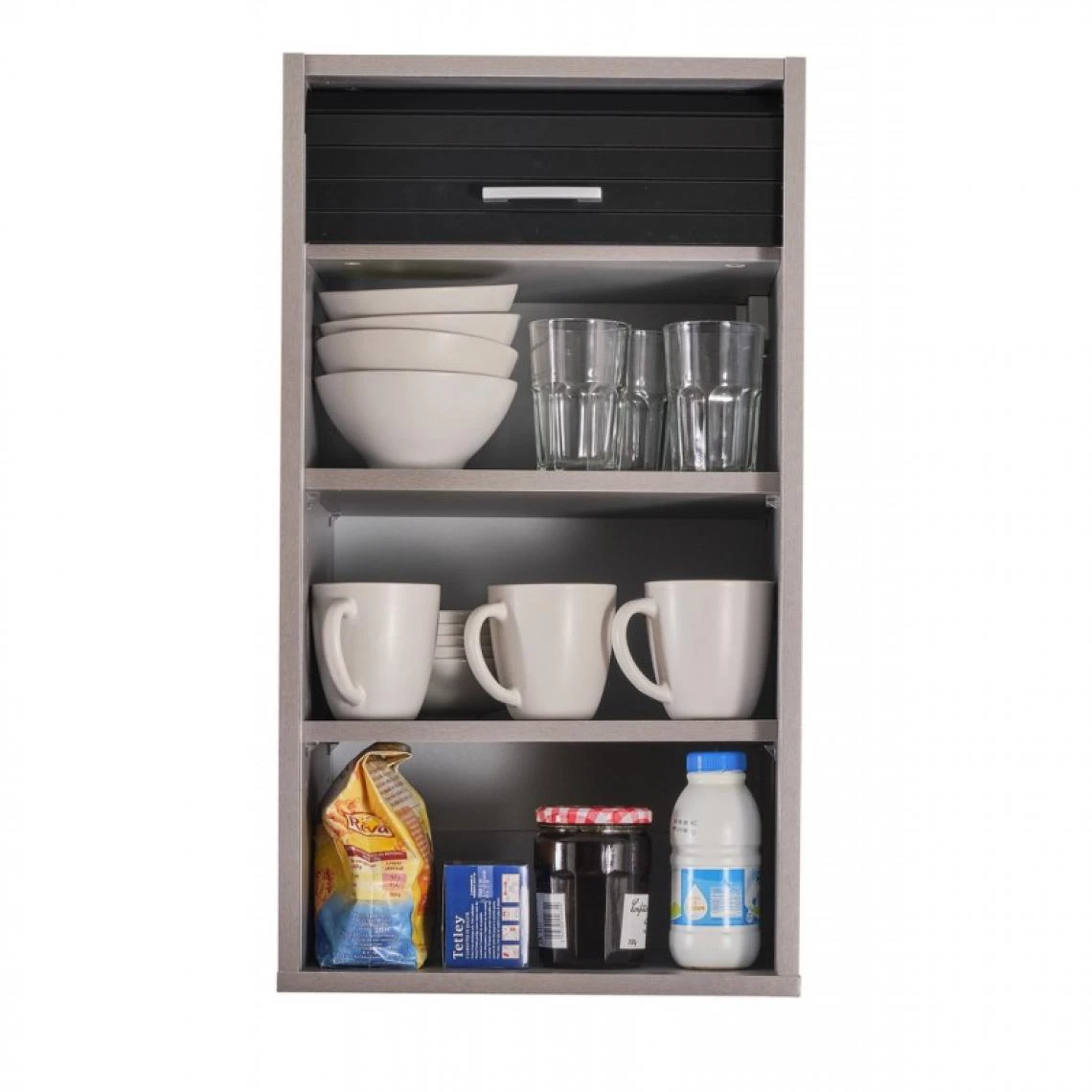 Simmob Meuble Cuisine Alu Bicolore 40 Cm H 72 Cm - Coloris: Noir 2 Simmob Meuble Cuisine Alu Bicolore 40 Cm H 72 Cm - Coloris: Noir - Image 2