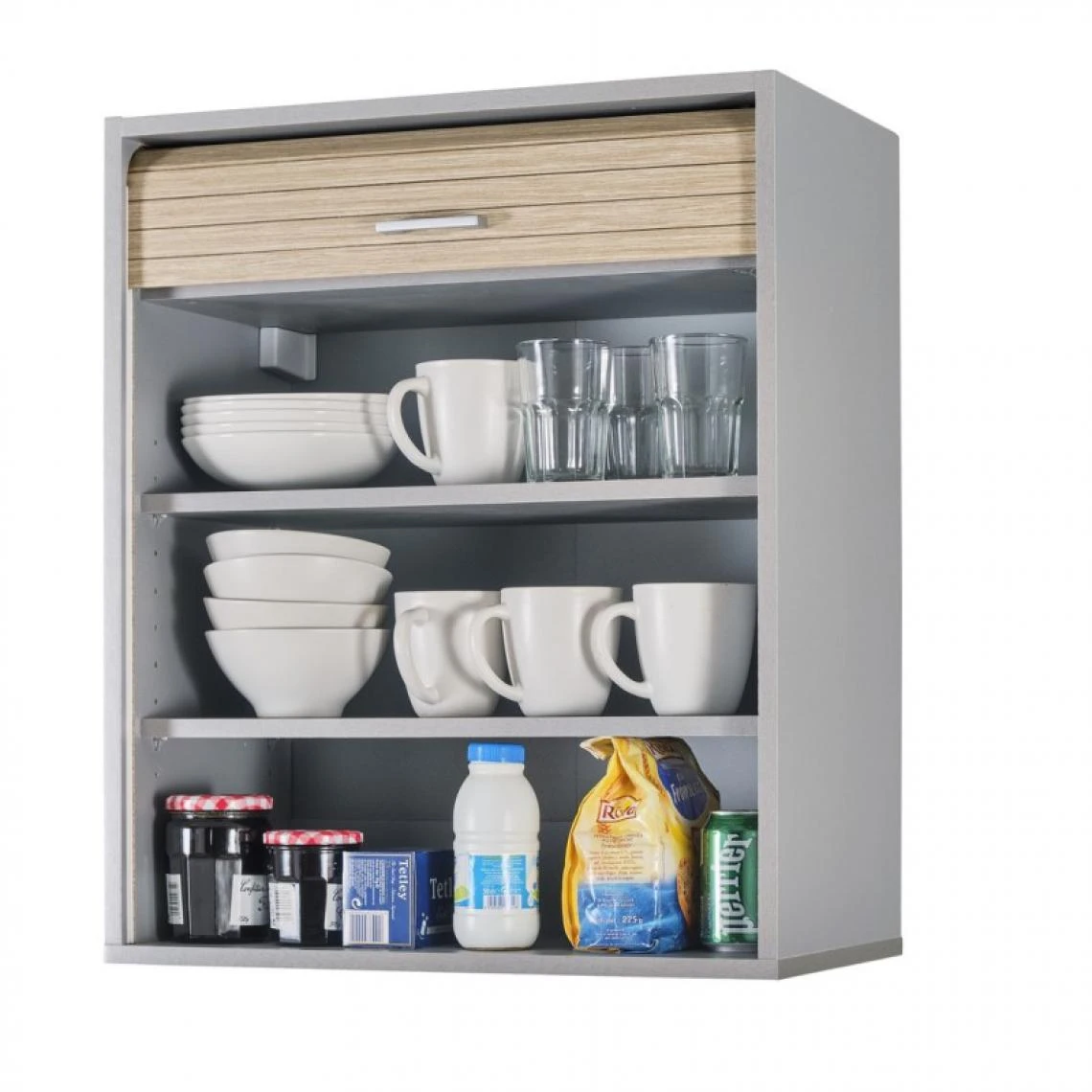 Simmob Meuble Cuisine Alu Bicolore 60 Cm H 72 Cm - Coloris: Chêne Naturel 2 Simmob Meuble Cuisine Alu Bicolore 60 Cm H 72 Cm - Coloris: Chêne Naturel - Image 2