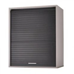 Simmob Meuble Cuisine Alu Bicolore 60 Cm H 72 Cm - Coloris: Noir