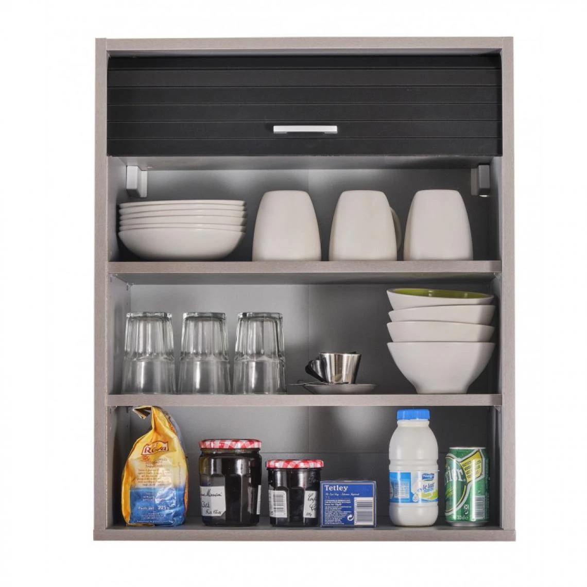 Simmob Meuble Cuisine Alu Bicolore 60 Cm H 72 Cm - Coloris: Noir 2 Simmob Meuble Cuisine Alu Bicolore 60 Cm H 72 Cm - Coloris: Noir - Image 2