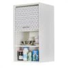 Simmob Meuble Cuisine Blanc 40x72 Face Imprimée - Coloris Rideau: Hexagones ...