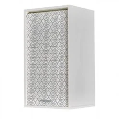 Simmob Meuble Cuisine Blanc 40x72 Face Imprimée - Coloris Rideau: Hexagones ... -Pegane Shop meuble cuisine blanc 40x72 face imprimee coloris rideau hexagones gris 521 8351189 21204521 1140x1140