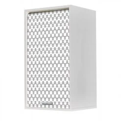 Simmob Meuble Cuisine Blanc 40x72 Face Imprimée - Coloris Rideau: Vagues Gri...