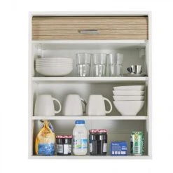 Simmob Meuble Cuisine Blanc Bicolore 60 Cm H 72 Cm - Coloris: Chêne Naturel 6 Simmob Meuble Cuisine Blanc Bicolore 60 Cm H 72 Cm - Coloris: Chêne Naturel -Pegane Shop meuble cuisine blanc bicolore 60 cm h 72 cm coloris chene naturel 8351147 21204363 1140x1140