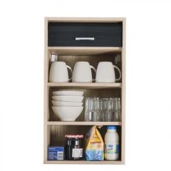 Simmob Meuble Cuisine Chêne Bicolore 40 Cm H 72 Cm - Coloris: Noir -Pegane Shop meuble cuisine chene bicolore 40 cm h 72 cm coloris noir 8351165 21204429 1140x1140