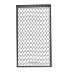 Simmob Meuble Cuisine Noir 40x72 Face Imprimée - Coloris Rideau: Vagues Gris...