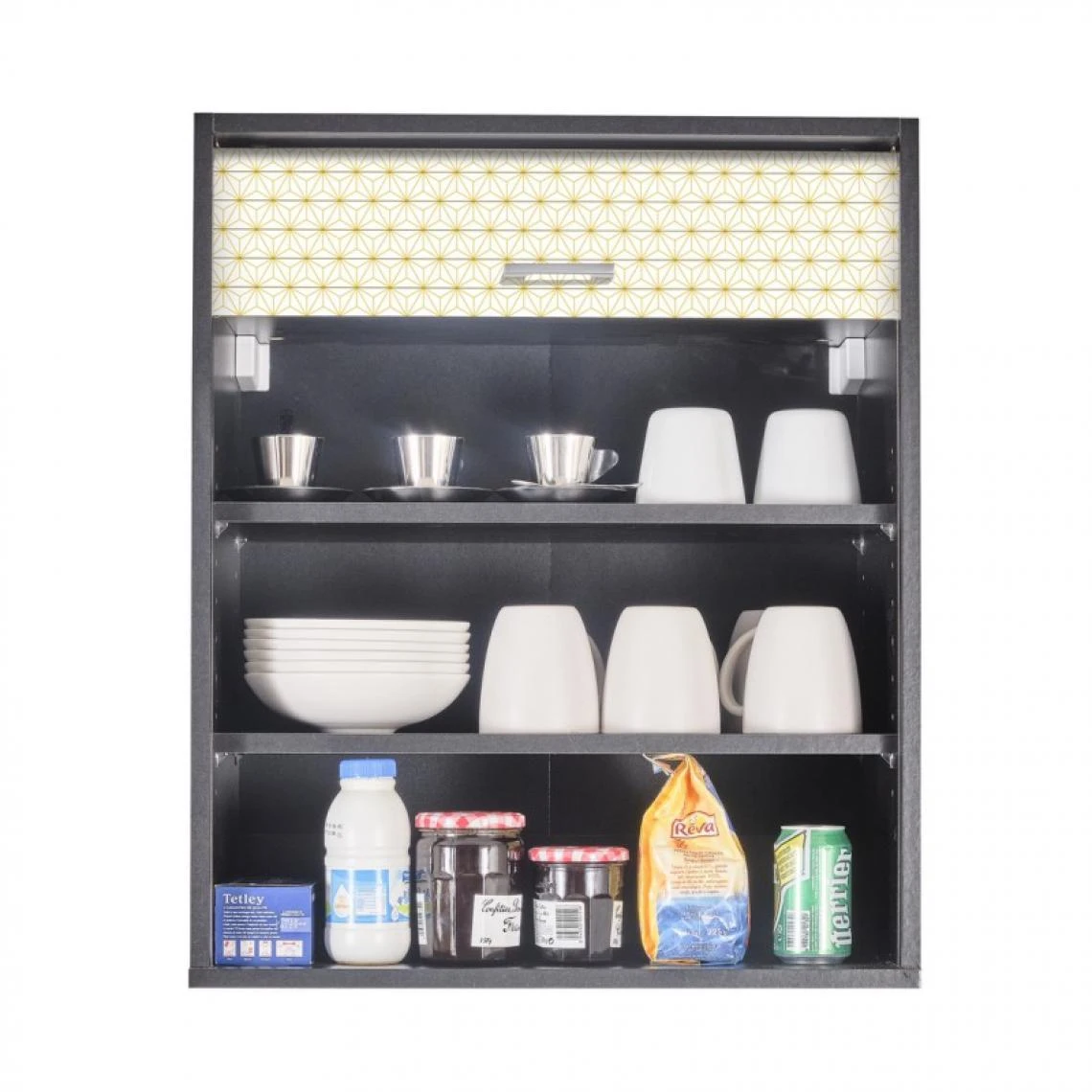 Simmob Meuble Cuisine Noir 60x72 Face Imprimée - Coloris Rideau: Ciel étoil... 1 Simmob Meuble Cuisine Noir 60x72 Face Imprimée - Coloris Rideau: Ciel étoil...